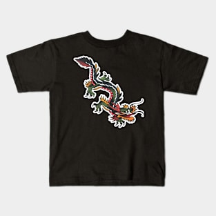 Traditional Dragon Tattoo Design Kids T-Shirt